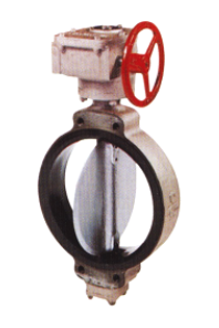 中心型蜗轮蜗杆式手动蝶阀